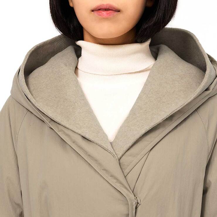 쥬시꾸뛰르 여성 벨티드 롱 구스 다운 재킷