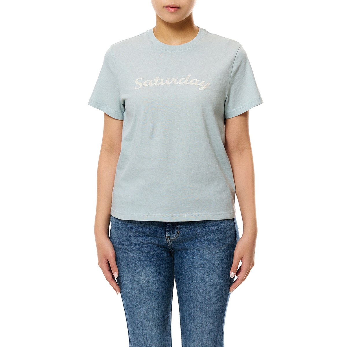 쥬시꾸뛰르 여성 반소매 티셔츠 - 민트