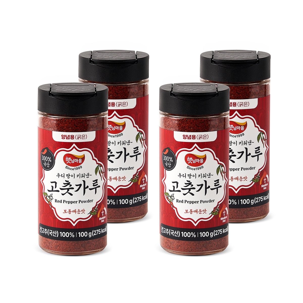 햇님마을굵은 고춧가루 100g x 4 햇님마을굵은 고춧가루 100g x 4