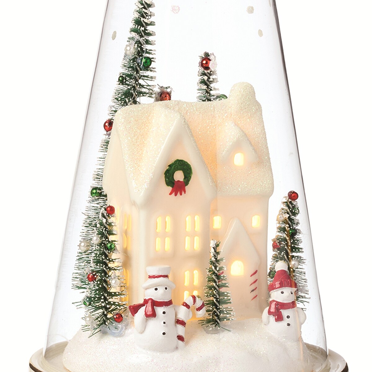 레녹스 메리 & 매직 크리스마스 글라스 장식 - 하우스
