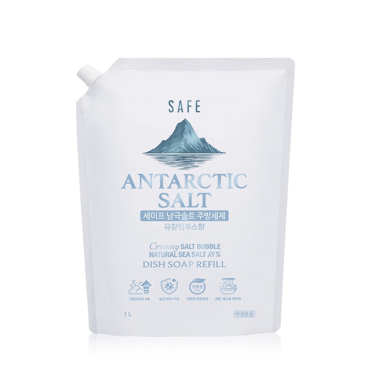 SAFE 남극솔트 주방세제 480ml + 리필 1L x 2 SAFE 남극솔트 주방세제 480ml + 리필 1L x 2
