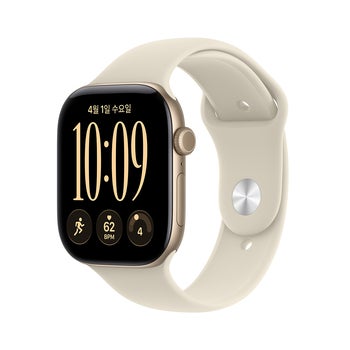 Apple 워치 시리즈 12 GPS 46mm 라이트 골드