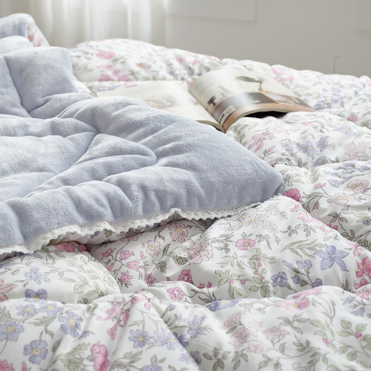 에이프릴앳홈 모달 극세사 차렵이불 - 싱글, 헤이