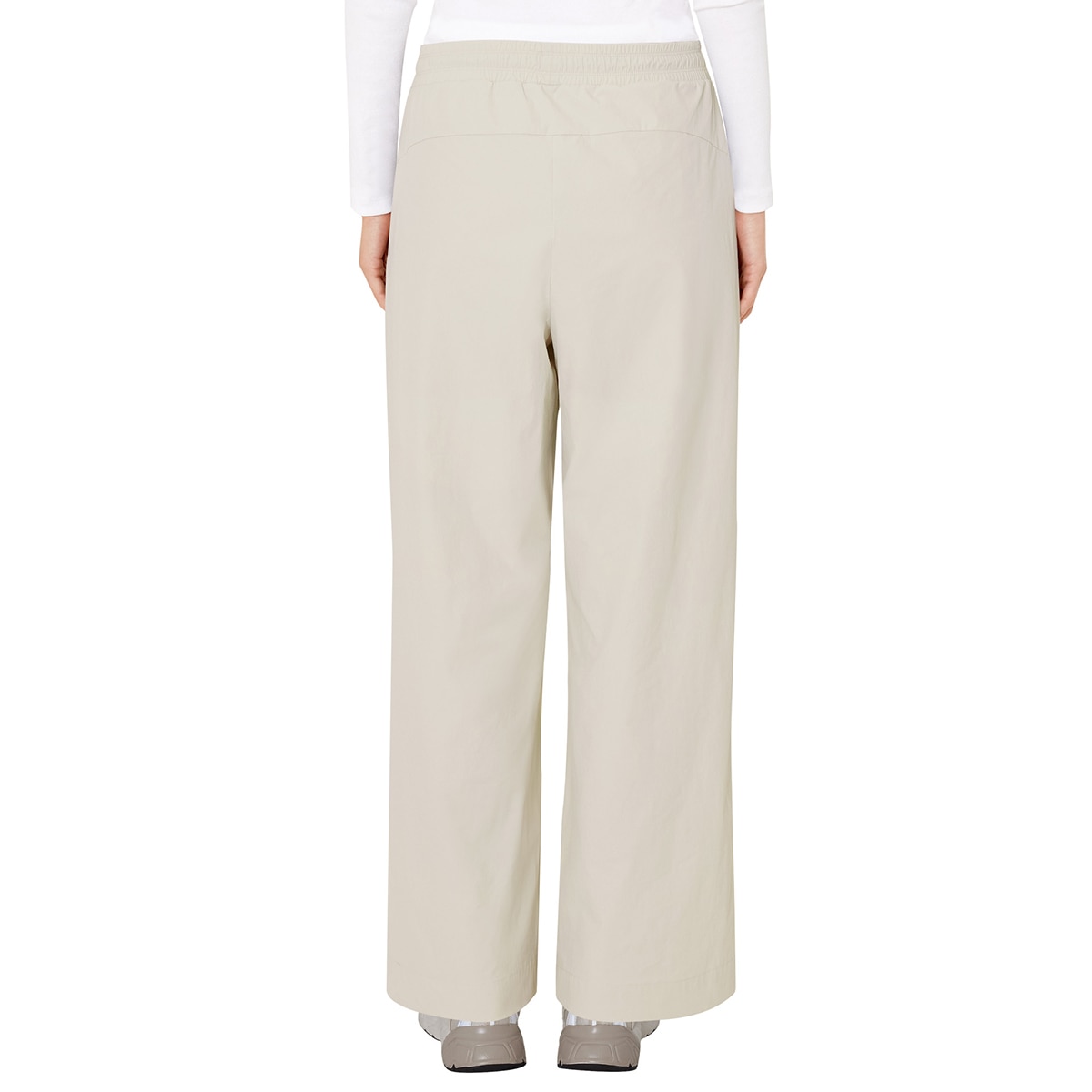 슬로기 여성 스트레치 와이드 팬츠 - 라이트 베이지, S