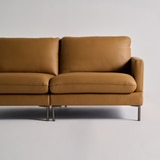 다우닝 코지 전체천연가죽 소파 3인