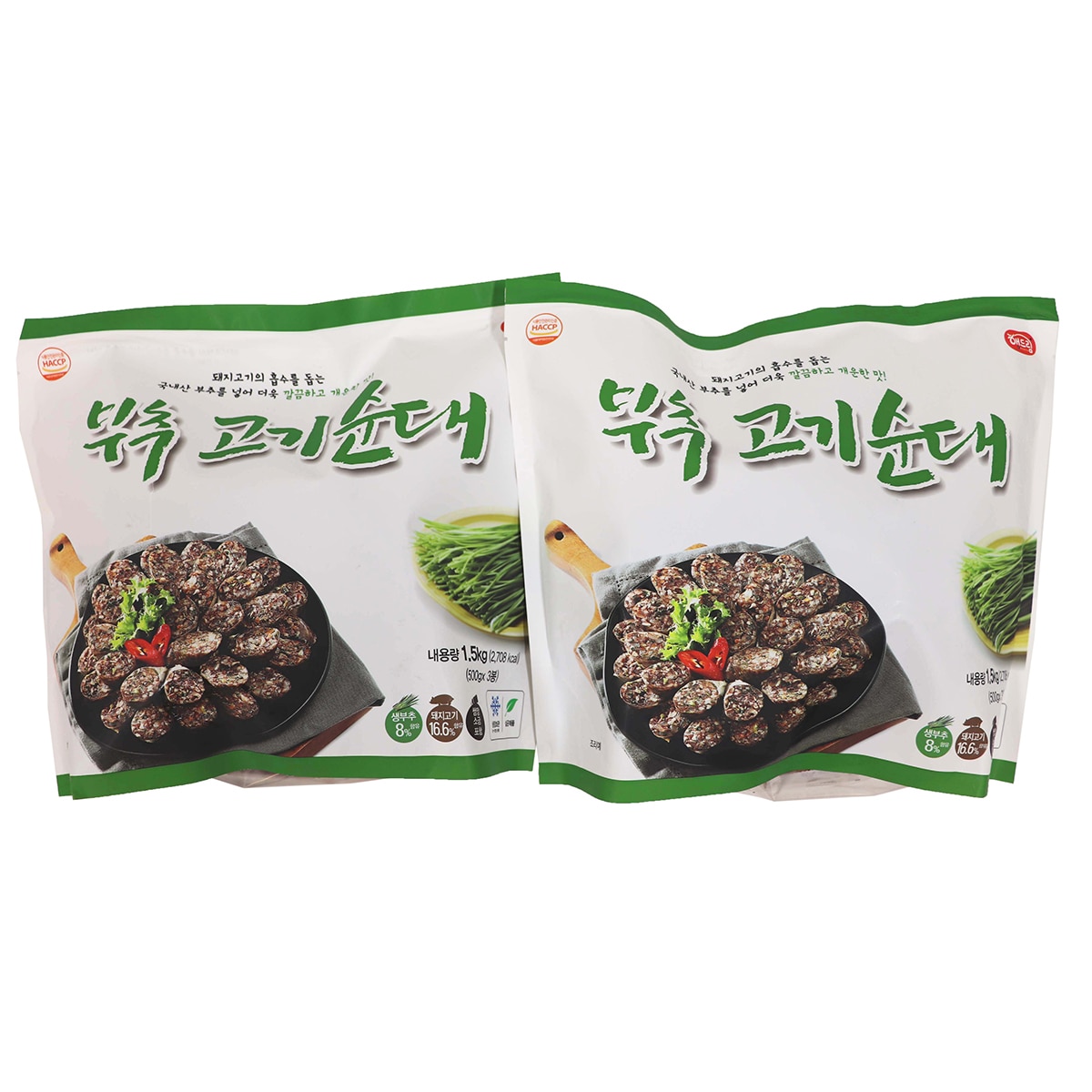 부추고기순대 500Gx3x2