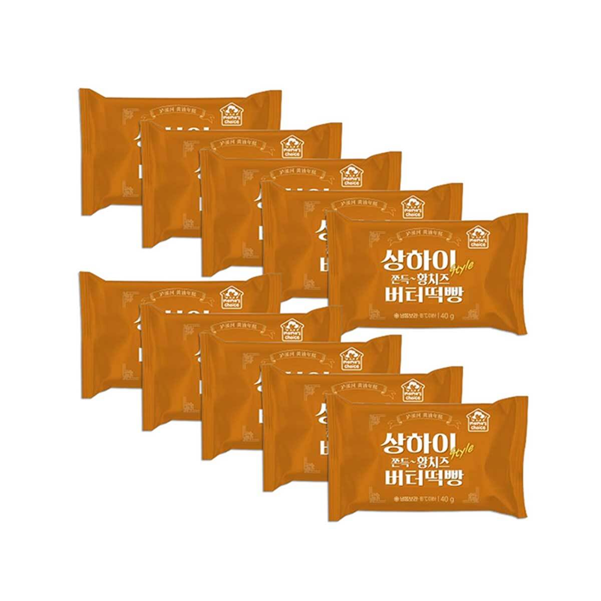 상하이 style 쫀득 황치즈 버터떡빵 40g x 10