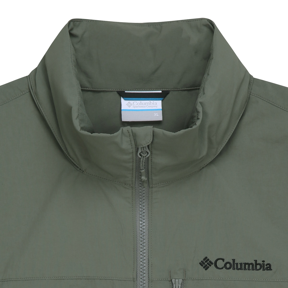 컬럼비아 남성 후드 베스트 - 카키