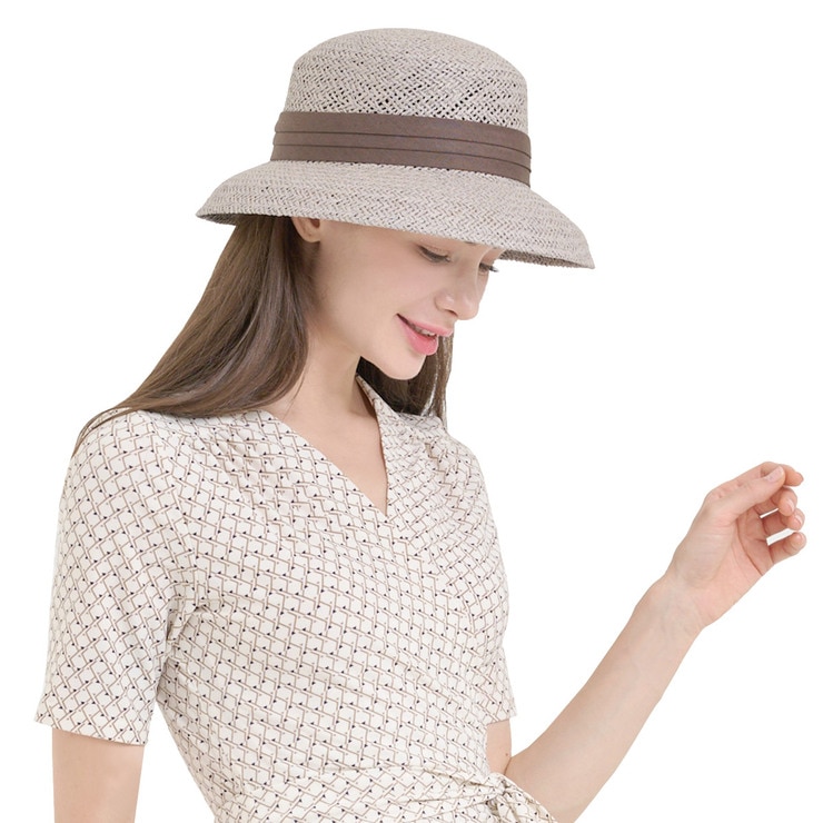 안드레아바나 여성 보우 햇 - 그레이