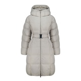 게스 여성 슬림 롱 덕다운 재킷 - 라이트 베이지