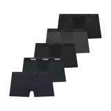 푸마 남성 미드 박서 브리프 5매 - 26A 그레이/그린/네이비/블랙/블랙, 95(M) 푸마 남성 미드 박서 브리프 5매 - 26A 그레이/그린/네이비/블랙/블랙, 95(M)