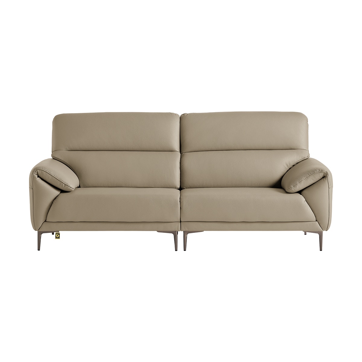 다우닝 데이지 전체 천연가죽 소파 3인 - 뉴베이지