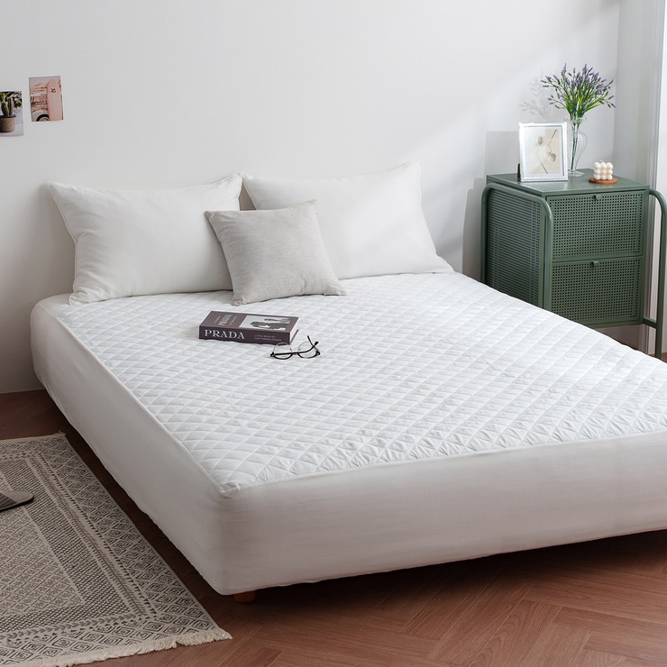 플로티나 방수 누빔 매트리스 커버 - 킹