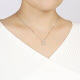 총 0.525캐럿 다이아몬드 목걸이 루키아
