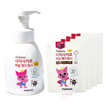 베비언스 핑크퐁 버블 핸드워시 540ml + 리필 450ml x 4 베비언스 핑크퐁 버블 핸드워시 540ml + 리필 450ml x 4