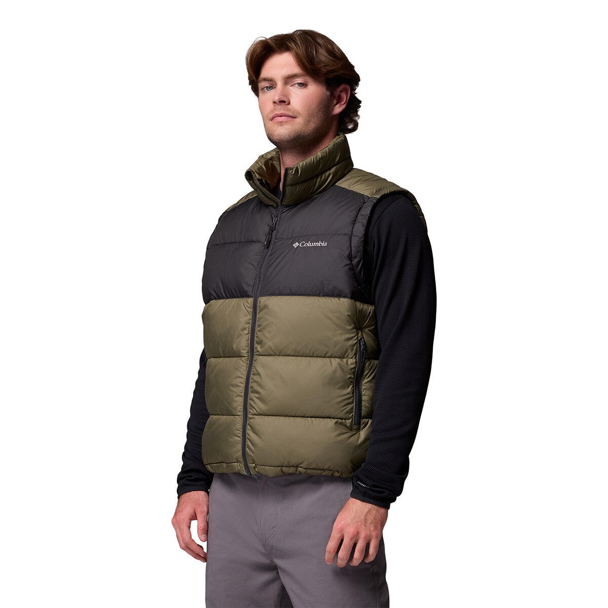 컬럼비아 남성 파이크 래이크II 패딩 베스트 - 스톤그린(배색)