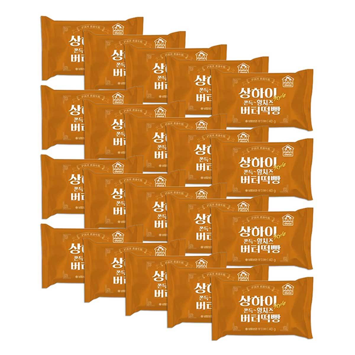 상하이 style 쫀득 황치즈 버터떡빵 40g x 10 x 2