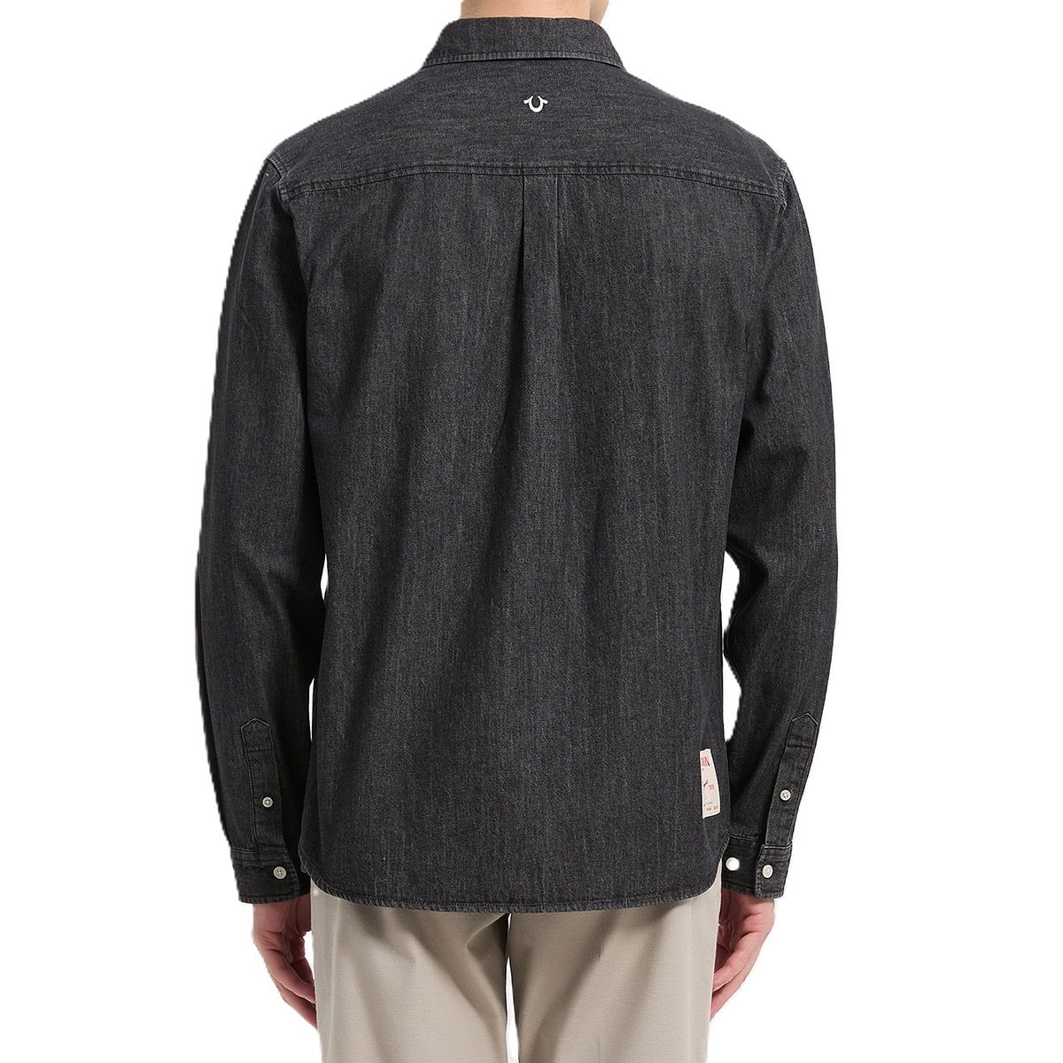 트루릴리젼 남성 긴소매 데님 셔츠 - 다크그레이