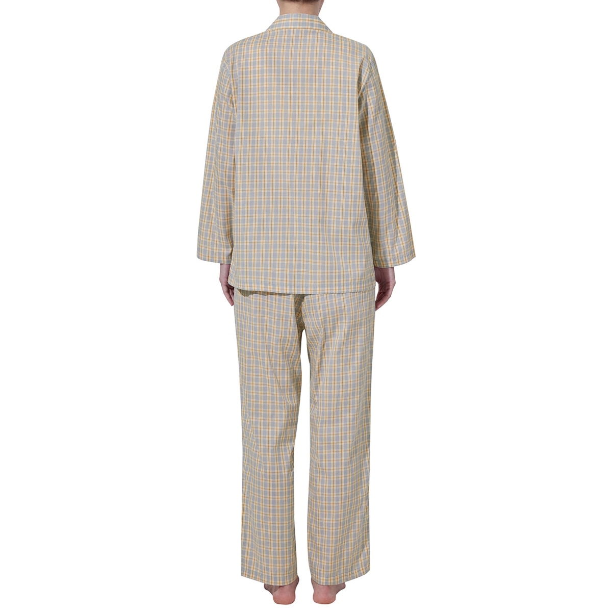 게스 여성 코튼 파자마 세트 - 옐로우 체크, M 게스 여성 코튼 파자마 세트 - 옐로우 체크, M