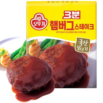 오뚜기 3분 햄버그 스테이크 140g x 12 오뚜기 3분 햄버그 스테이크 140g x 12