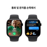 Apple 워치 10 46mm 제트블랙 블랙 스포츠 밴드 - S/M