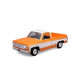 마이스토 장식용 1:18 축소 자동차 - 1974 쉐보레 C10 샤이엔 슈퍼(오렌지)