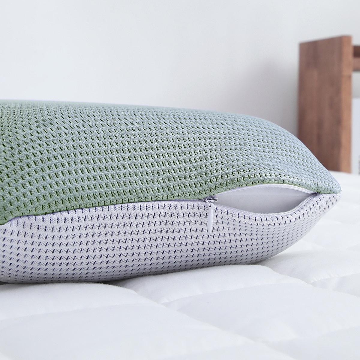 에이프릴앳홈 냉감 메쉬 메모리폼 베개 - 그린 에이프릴앳홈 냉감 메쉬 메모리폼 베개 - 그린