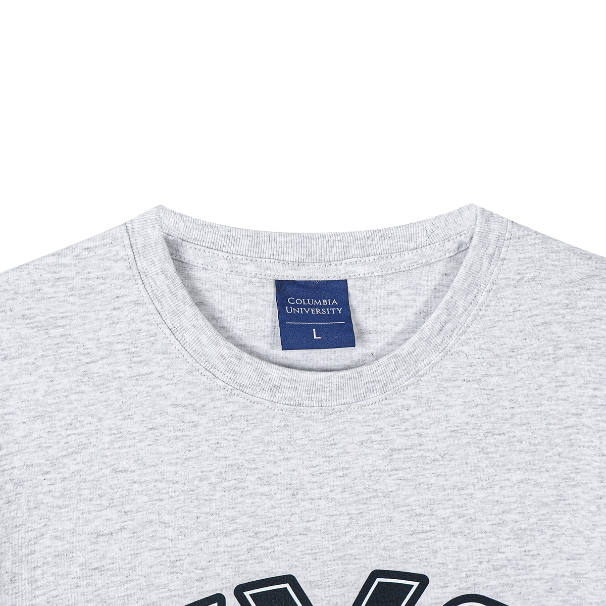 컬럼비아 유니버시티 성인 반소매 티셔츠 - 라이트멜란지그레이