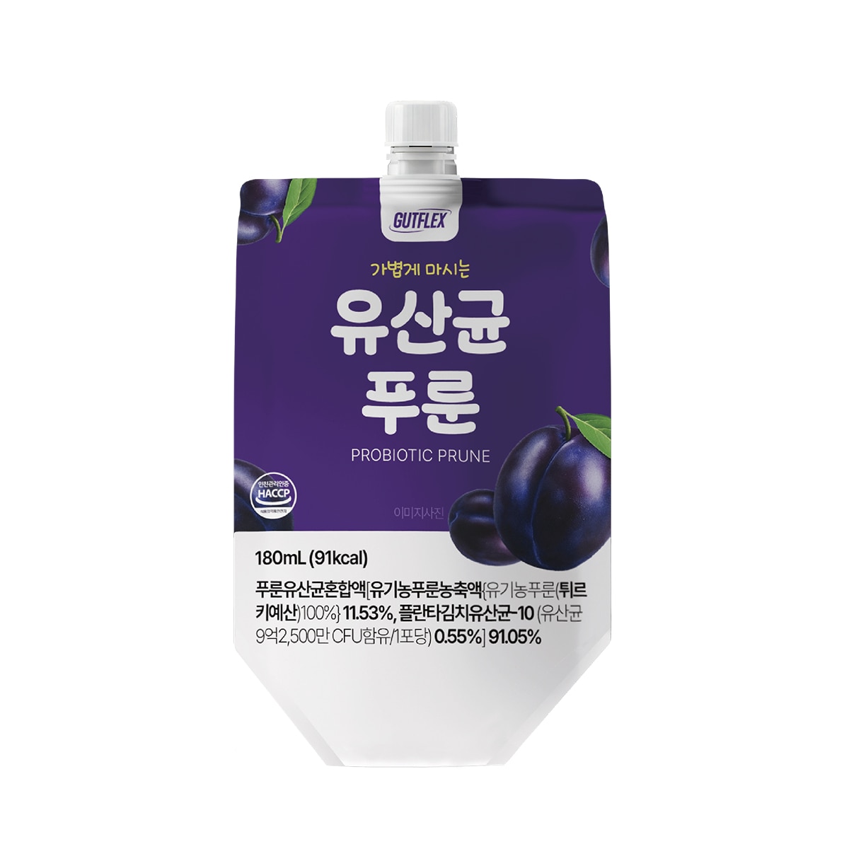 GUTFLEX 유산균 푸룬주스 180ml x 20