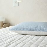 April At Home 80수 고밀도면 양면베개커버 2P 50 x 70cm - 블루+화이트