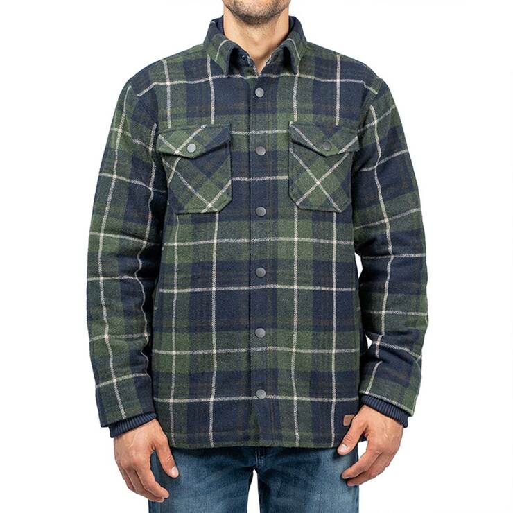 Jachs Men's Wool Blended Shirts Jacket - Green Jachs Men's Wool Blended Shirts Jacket - Green