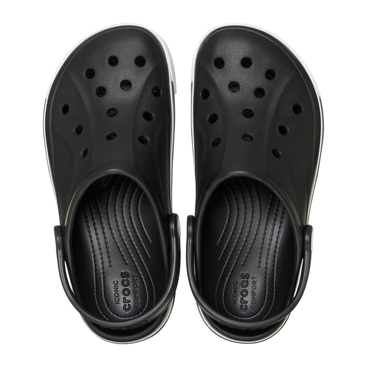 크록스 바야밴드 클로그 키즈 - 블랙/화이트, C13(190mm)