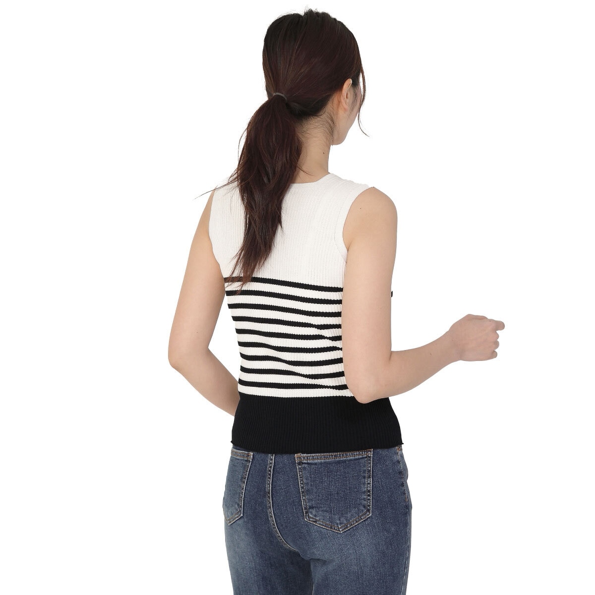 베네뜨 여성 민소매 홀가먼트 니트탑