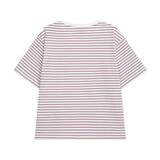 컬럼비아 여성 스트라이프 티셔츠 - 핑크