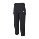 휠라 키즈 카고 바지 - 블랙