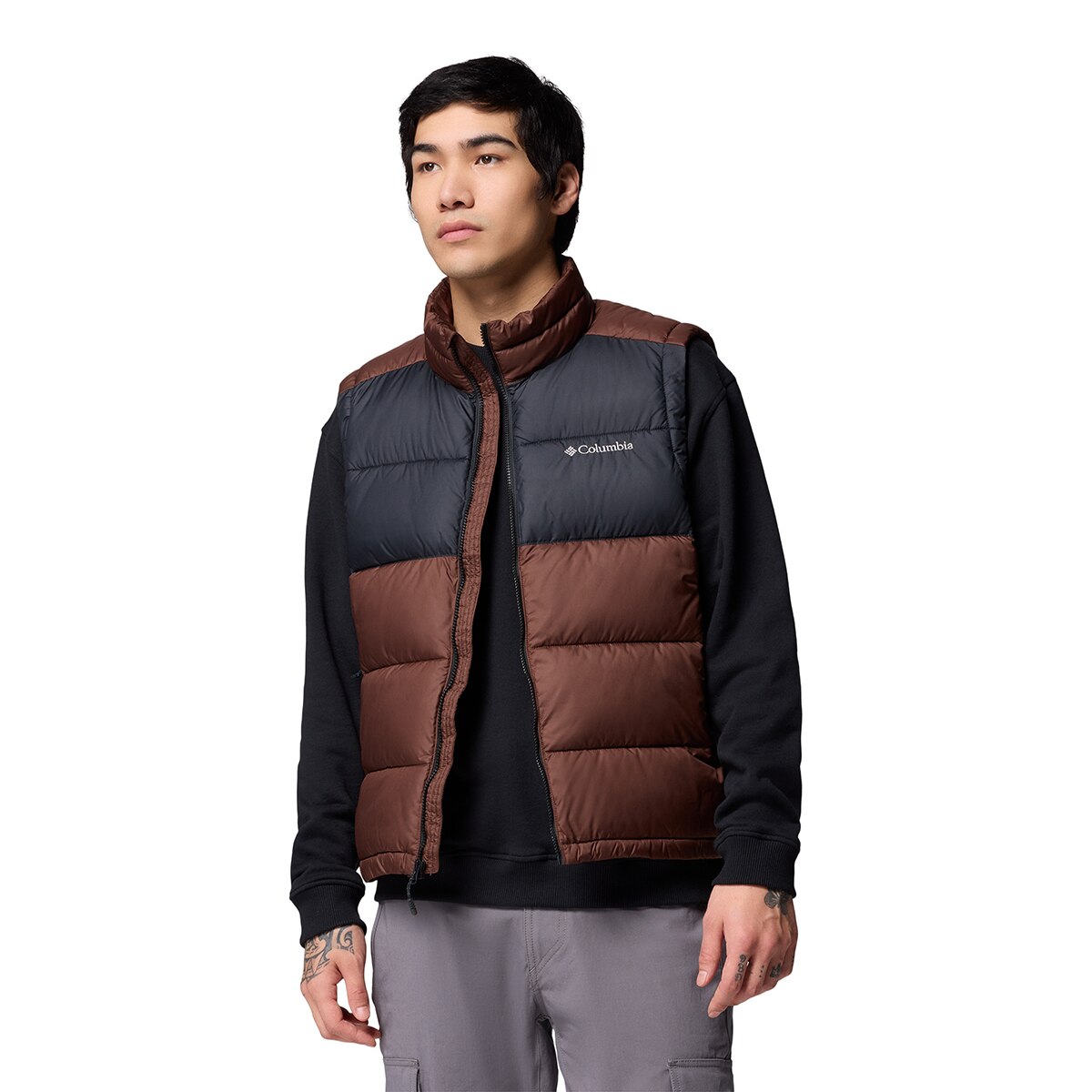 컬럼비아 남성 파이크 래이크II 패딩 베스트 - 브라운(배색), XL
