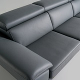 다우닝 마티에 헤드레스트 전체천연가죽 소파 3.5인