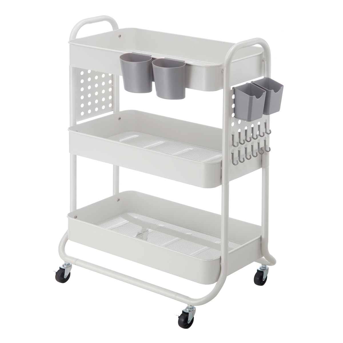 Edifice 다용도 3단 롤링 카트