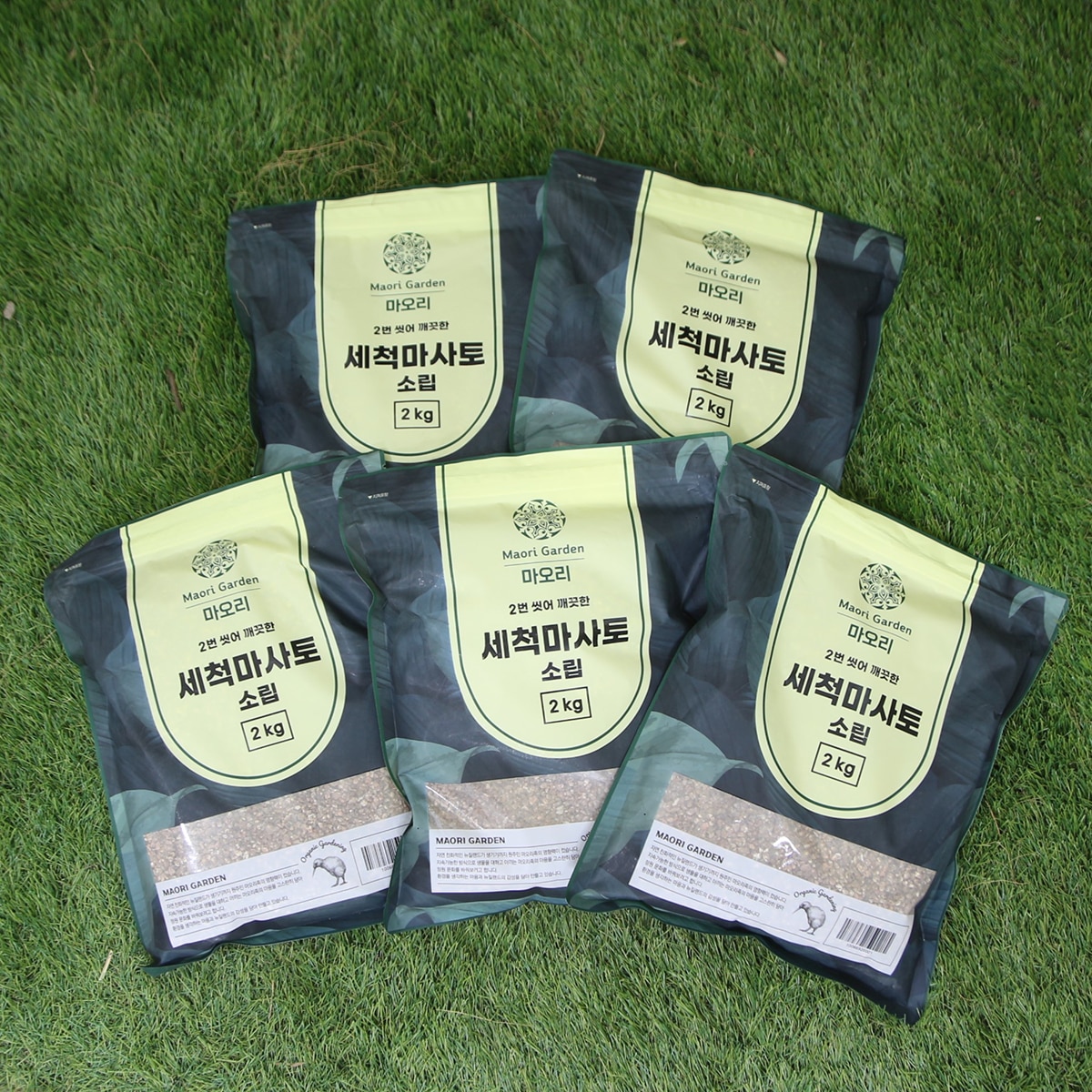 세척마사토 2kg 5개 - 소립