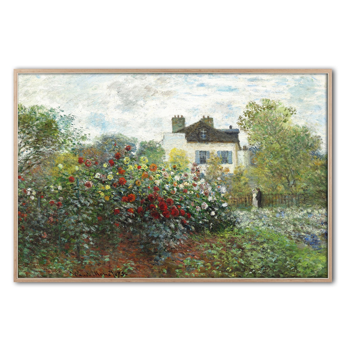 지클레 그림 액자 91x61cm - 모네, 화가의 정원