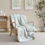 Sutton Place 냉감 담요 152 x 177cm - 그레이(플라워)