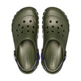 크록스 남성 오프로드 클로그 - 아미그린/네이비