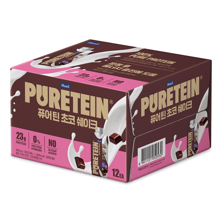 퓨어틴 프로틴 우유 초코맛 330ml x 12 퓨어틴 프로틴 우유 초코맛 330ml x 12