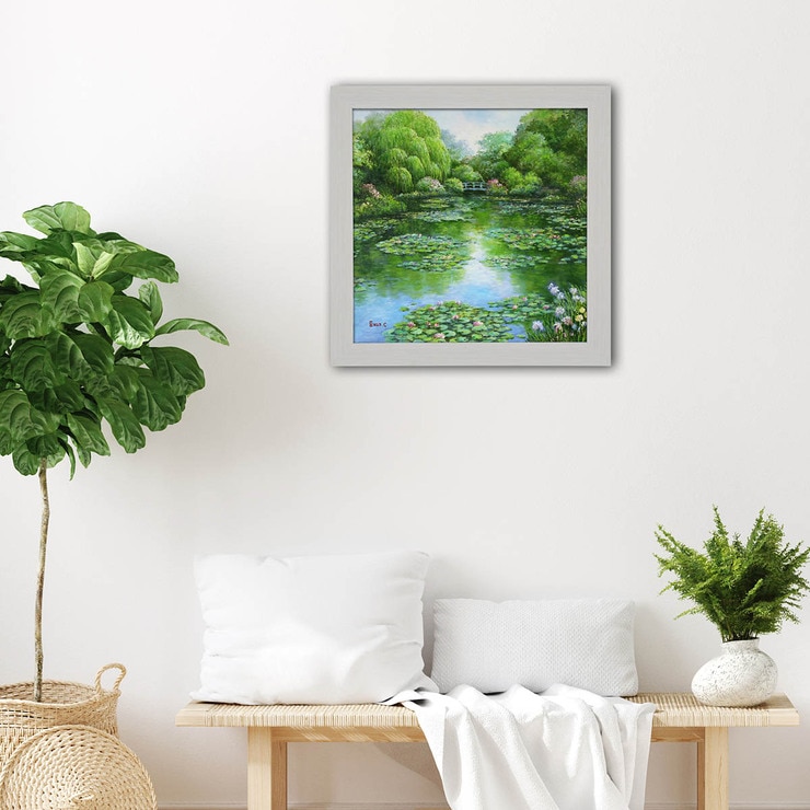 지클레 정방형 명화 47.5 x 47.5cm - 지베르니의 연못