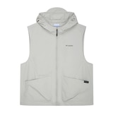 컬럼비아 여성 후드 베스트 - 그레이 베이지, S