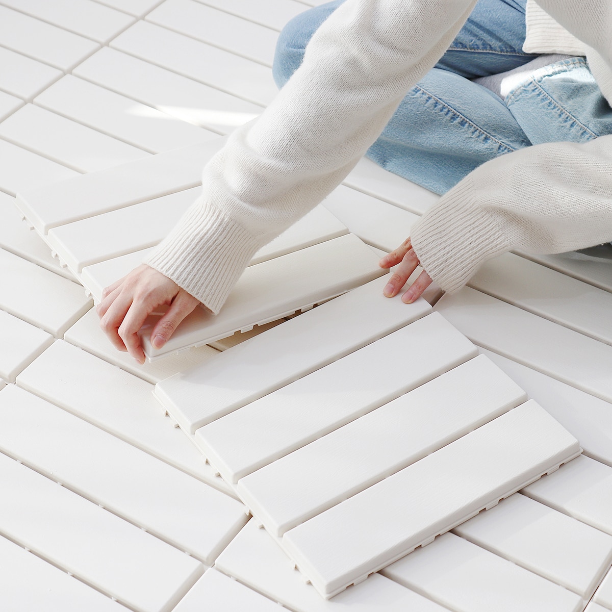 프로메이드 데크타일 15개 일반형 - 일자형