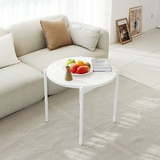 끌리마 DIY 다용도 화이트 원형 협탁 테이블 600