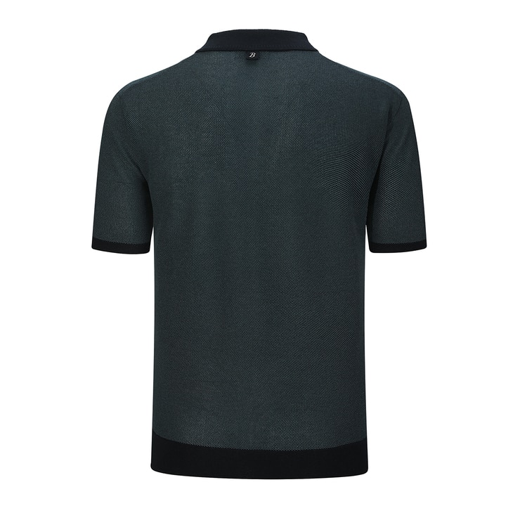 브렌우드 남성 반소매 니트 폴로 - 그린, M