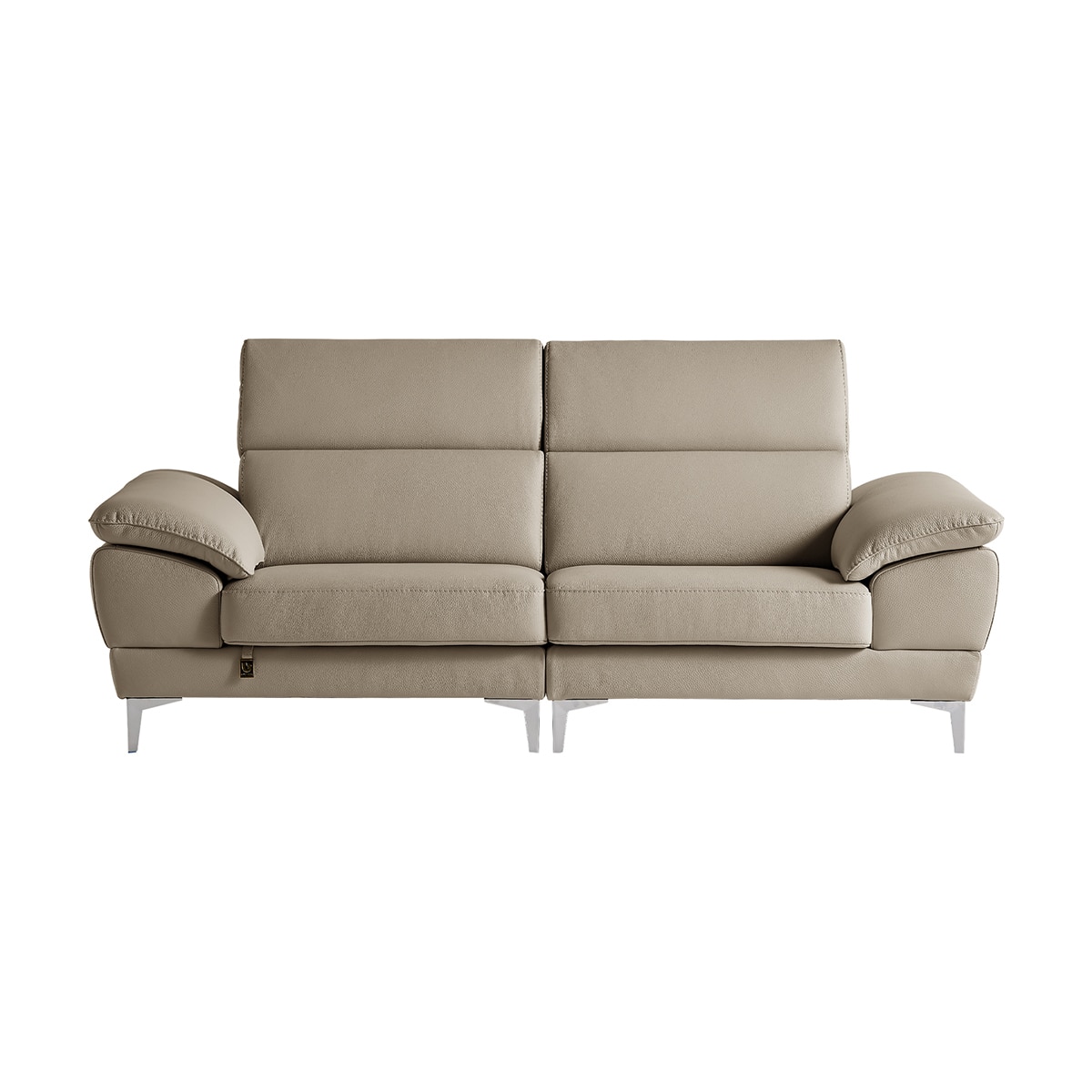 다우닝 마티에 헤드레스트 전체천연가죽 소파 3인