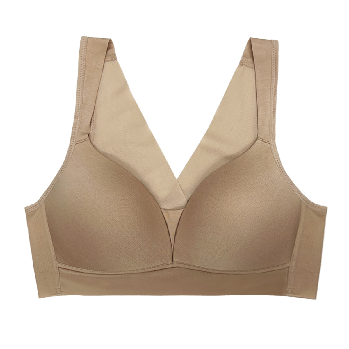 바디블루 밴드없는 브라렛 2매 - 베이지/라이트베이지, 75A